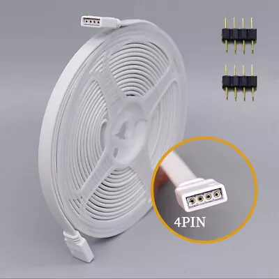 4Pin Extension Wire Connector Cable Tape For RGB SMD 5050 3528 LED Strip Lights • $4.88