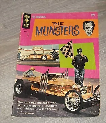 The MUNSTERS # 6 GOLD KEY COMICS April 1966 TV SERIES DRAGSTER PHOTO COVER • $9.99