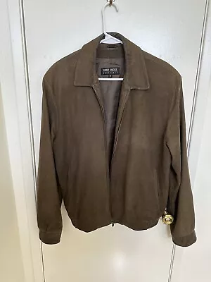 Vintage Robert Comstock Endurance Suede Jacket Size 38 Brown • $60