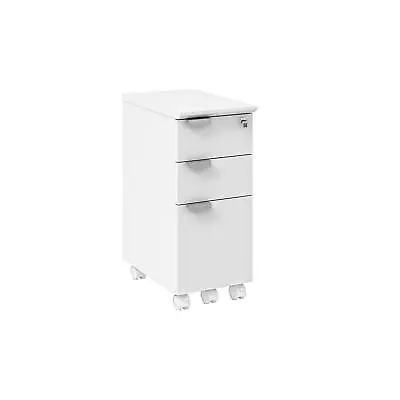 Safco Resi Ped 3-Drawer Mobile Vertical File Cabinet Letter Size Lockable • $313.13