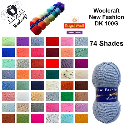 £1.49 • Buy Woolcraft New Fashion DK Wool / Yarn 100g Double Knitting, Knitting & Crochet