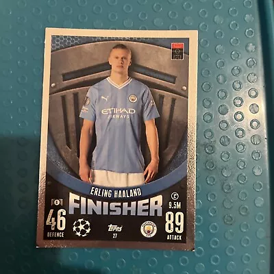 Match Attax 2023/24 No-27 Erling Haaland (man City) Finisher Mint  • £1.90