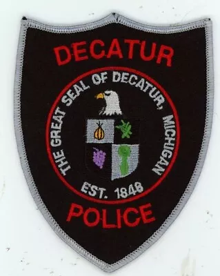 Michigan Mi Decatur Police Nice Shoulder Patch Sheriff • $4.99