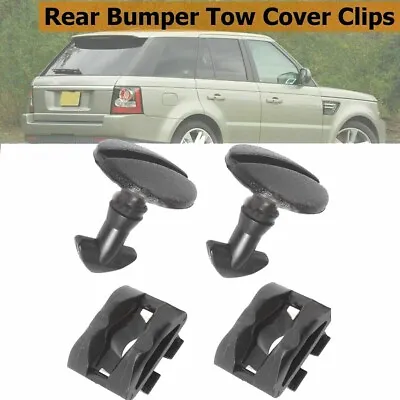 2set For DISCOVERY 3 & 4 REAR BUMPER TOW COVER CLIPS TOWING EYE TRIM • $15.41