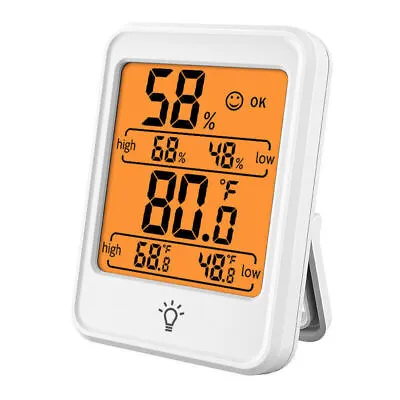 $10.91 • Buy Digital Hygrometer LCD Indoor Thermometer Temperature Humidity Meter Wireless US