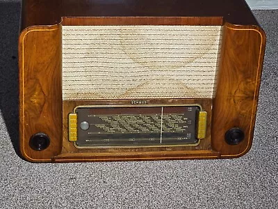 Schaub Super-WS 52 Valve Radio 1950? Being Sold As Untested No-return • £34.99