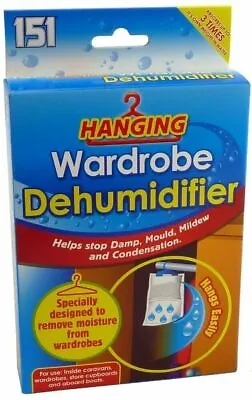 1 - 48 X Hanging Wardrobe Dehumidifier Damp Mould Mildew Moisture Condensation • £4.99