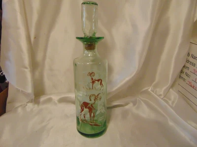 $6.99 • Buy Vintage 1960's Old Fitzgerald American Bighorn Sheep Glass Decanter