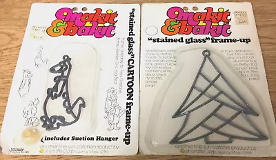 Make It &Bake It Stained Glass Kit  Christmas Cartoon Frame-up Dino Hanna Barbe • $19.99