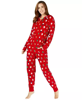 Macy's Womens Sz L Family PJs Santa & Friends Holiday Christmas Pajamas Matching • $18.50