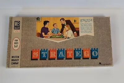 STRATEGO 1962  VINTAGE BOARD  GAME By MB Milton Bradley COMPLETE Free Shipping • $34.95