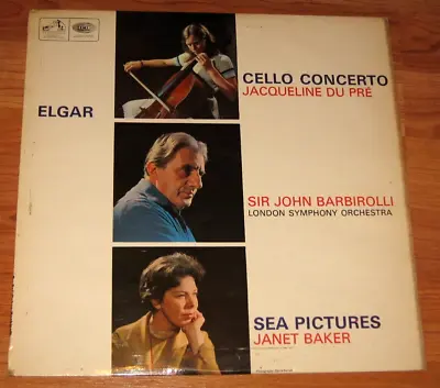 £19.99 • Buy Elgar Cell0 Concerto Jacqueline Du Pre / Sea Pictures Janet Baker  Vinyl Lp