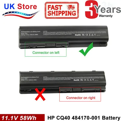 Battery For HP DV4 CQ40 484170-001 484170-002 484171-001 485041-001 485041-003 C • £15.99