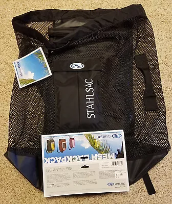 Stahlsac Bonaire Mesh Backpack Black Gear Bag Outdoor Adventures -Opened Unused • $59.99