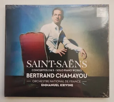 Bertrand Chamayou - Saint-Saens : Concertos 2 & 5 - CD NEW & SEALED  • £5.99