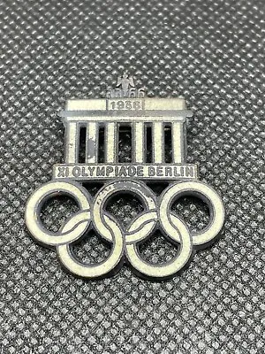Original 1936 Berlin Germany Summer Olympic Games Pin Brandenburg Gate • $39.95