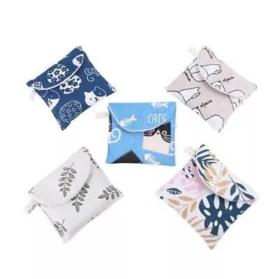 Printed Nappy Holder Tampon Storage Bag Sanitary Pad Pouch Diaper Organizer • £3.30