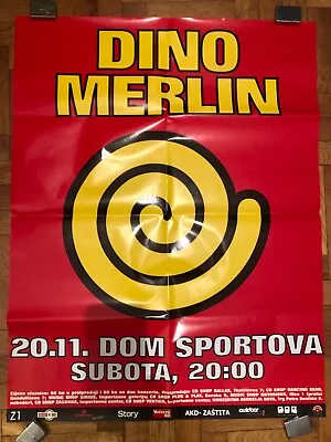 DINO MERLIN Zagreb Croatia 20.11.2005 ORIGINAL CROATIAN CONCERT POSTER • $10