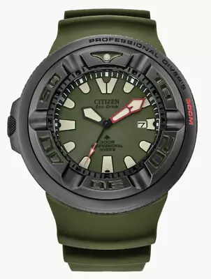 Citizen Promaster  ECOZILLA  BJ8057-09X Green & Gray 300M Professional Diver's • $600