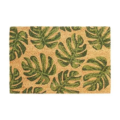 Coir Door Mat Natural Coconut Indoor Outdoor Welcome Mats 90 X 60cm Monstera • £13