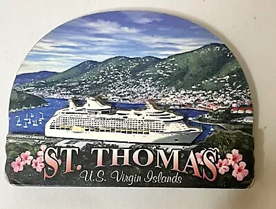 Vintage St. Thomas U.S. Virgin Islands Sandal 3D Magnet Souvenir Refrigerator • $6.30