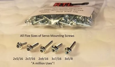 1000 Socket Head Servo Mounting Screws All 5 Sizes + Balldriver  To Match • $31.90