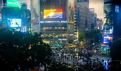 Shibuya Crossing Tokyo Japan Cyberpunk Cityscape Scene Photo Photograph Print • $15.95