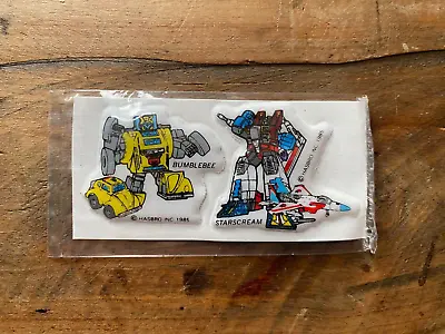 Transformers G1 Jotastar Glitter Sticker Pair-Bumblebee & Starscream-Sealed-1985 • $67.77