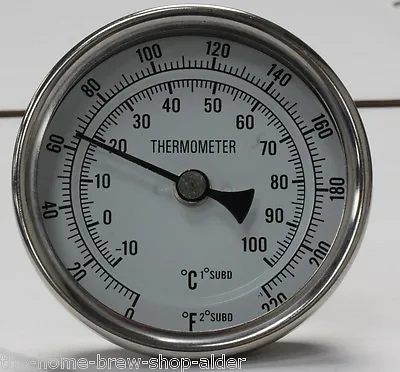 Weldless Thermometer 2  Long- Home Brewing - All Grain - Boiler - Mash Tun - HLT • £18