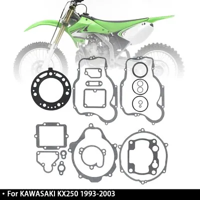 For KAWASAKI KX250 1993-1999 2000-2003 Top And Bottom End Gasket Kit USA • $11.50