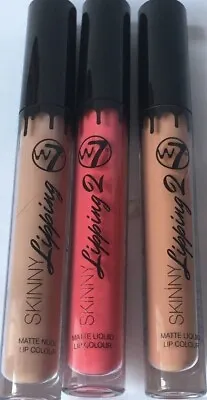 W7 Skinny Lipping Go Nude Matte Liquid Lip Colour Lipstick  -  Choose  Shade • £3.95