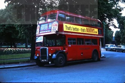 35mm Slide London Transport Leyland Titan Park Royal RTL1478 NLE752 1966 Orig • £4.39