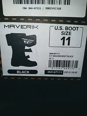 Mx  Enduro Dual Sport ATV  Fly Racing Maverick Boots Size 11 • $125