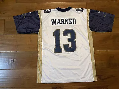 Vintage Kurt Warner #13 STL/LA Rams Puma Road NFL Football Jersey - Adult XLarge • $29.99