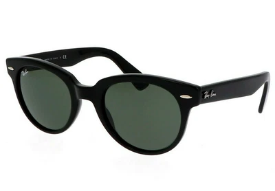 $100 • Buy Ray-ban Orion Rb2199 901/31 Black With Green Sunglasses 52mm Round Authentic New