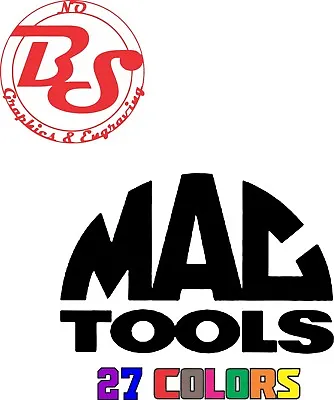 XL - Mac Tools Vinyl Decal Mechanic Tool Toolbox Garage Men Beer Sticker NoBS • $8.29