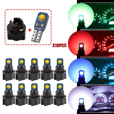 10pcs T5 W3W W1.2W Super Bright LED Car Instrument Indicator Wedge Light Bulbs • $6.86