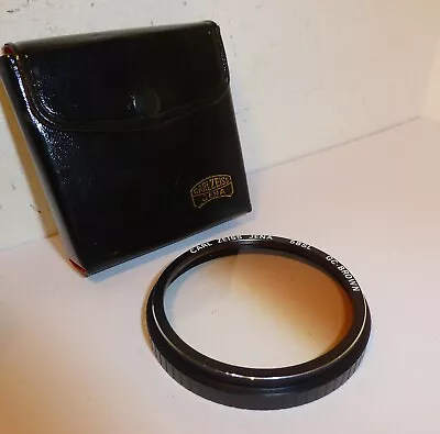 Vintage Carl Zeiss Jena 58SL GC-Brown (Graduated) 58mm Push Fit Filter With Case • £7.95