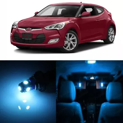 10 X Ice Blue Interior LED Light Package For 2012 - 2017 Hyundai Veloster +TOOL • $11.99
