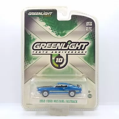 GREENLIGHT 10th ANNIVERSARY 1969 FORD MUSTANG FASTBACK • $29.90