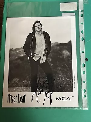 Signed Meat Loaf Picture Autograph • £79.99