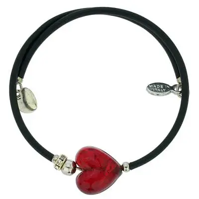 Glass Of Venice Venetian Glamour Murano Glass Bracelet Italian Silver Leaf Lined • $52.95