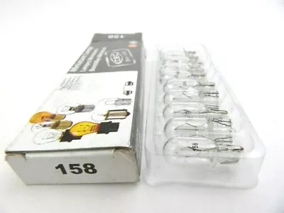 Box Of 10 CEC 158 Miniature Lamps 14 Volt .24 Amp T3-1/4 Glass Wedge Base • $9.99