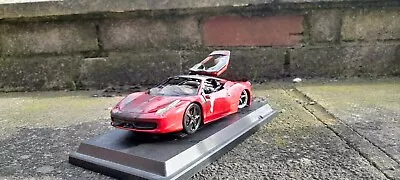 Burago 1/24 Scale Diecast 18-26003 - Ferrari 458 Italia  BURNT EDITION- Red • £20