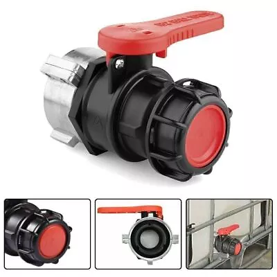 IBC Adapter Ball Valve Tank Container Outlet Tap S75x6 (75mm) S60x6 Water Y9Y9 • £13.67