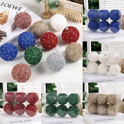 SALE - Christmas Tree Balls Xmas Decoration 6Pcs Baubles Durable Hanging Pendant • $24.99