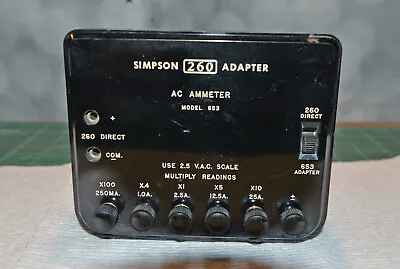 Vintage Simpson 260 Adapter - AC Ammeter - Model 653 • $45