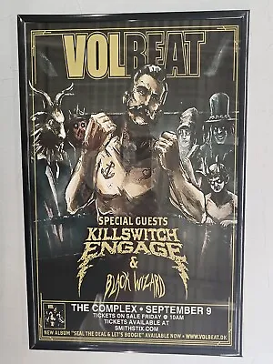 Volbeat Salt Lake City UT Framed Concert Poster • $21.99