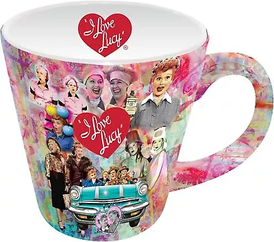 I Love Lucy Colorful Collage Latte Mug 12oz • $16.99