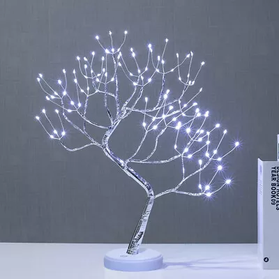 £15.98 • Buy 108 LED Fairy Light Up Blossom Bonsai Tree Table Lamp Easter Xmas Decor White UK